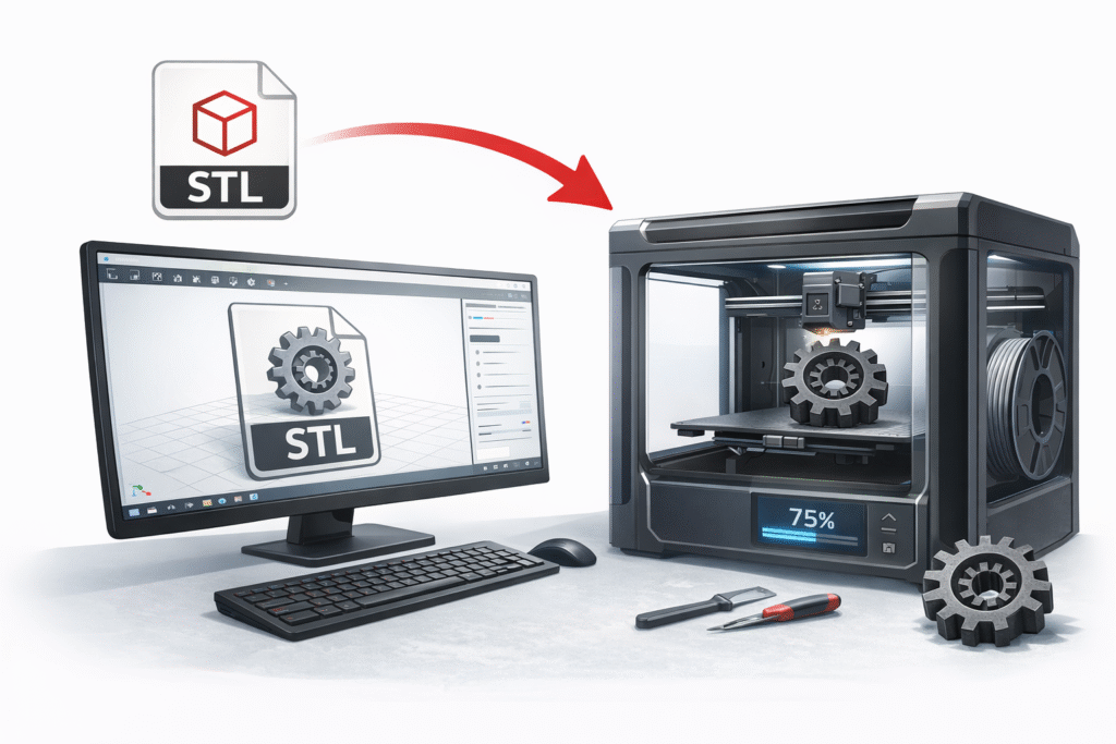 How to print an STL file using an online 3D printing service in the UK