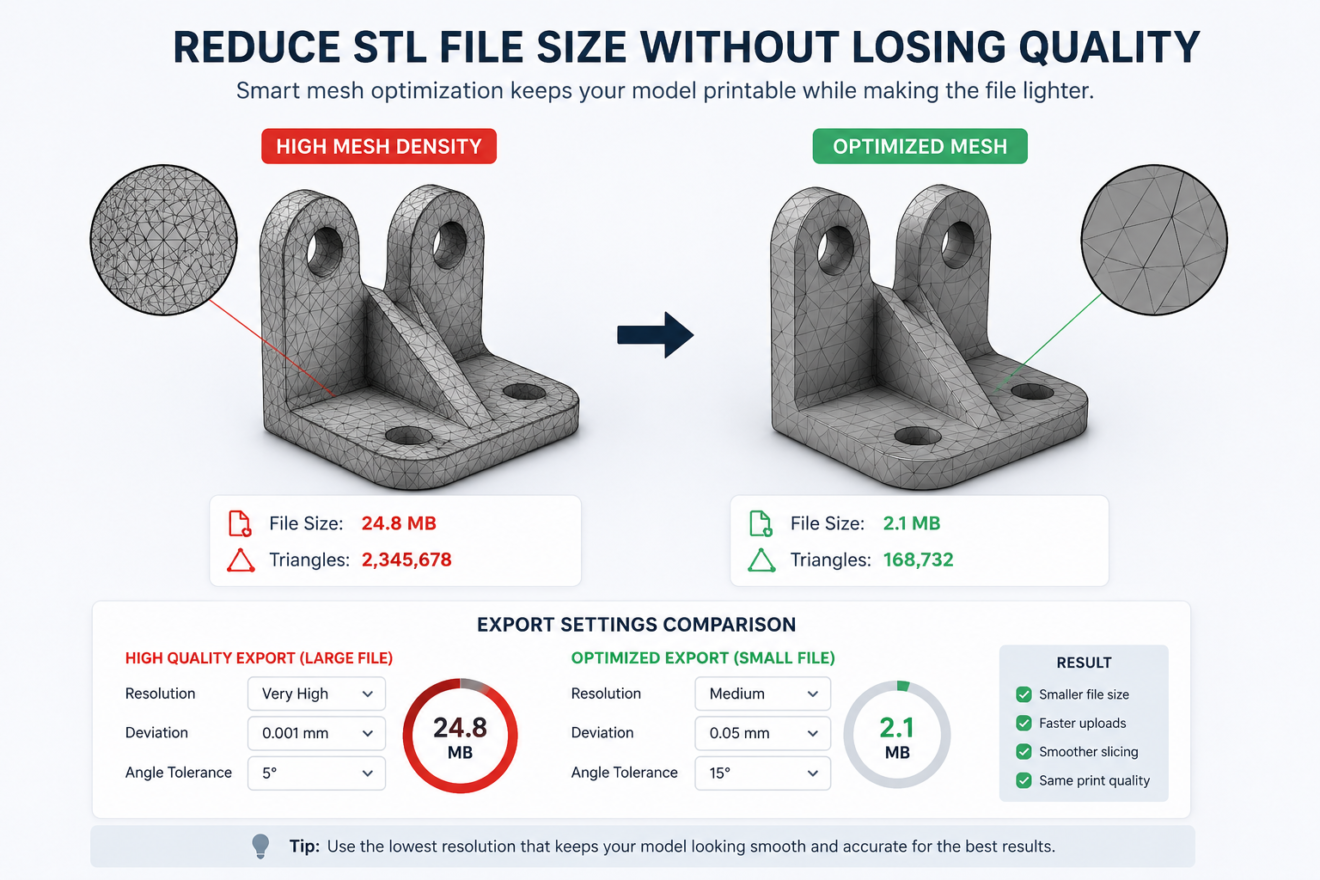 Stl File Resolution How to Reduce STL File Size for 3D Printing