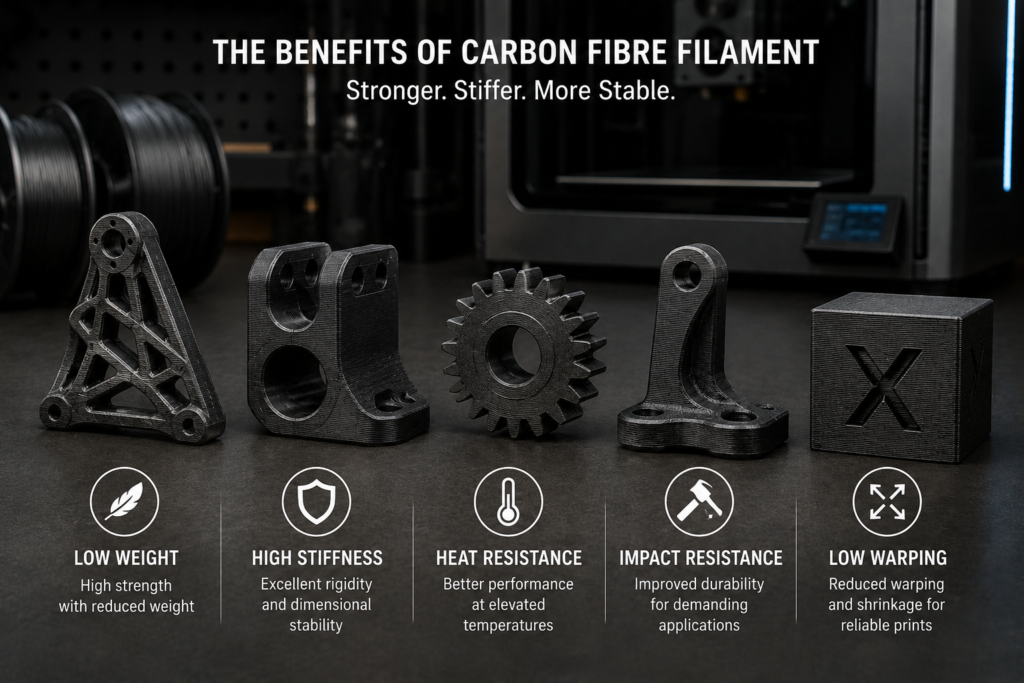 benefits of carbon fibre reinforced filament for functional 3D printed parts